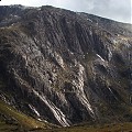 Okazała ściana w masywie Glyder Fawra